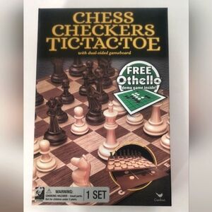 New Chess / Checkers / Tic Tac Toe Set